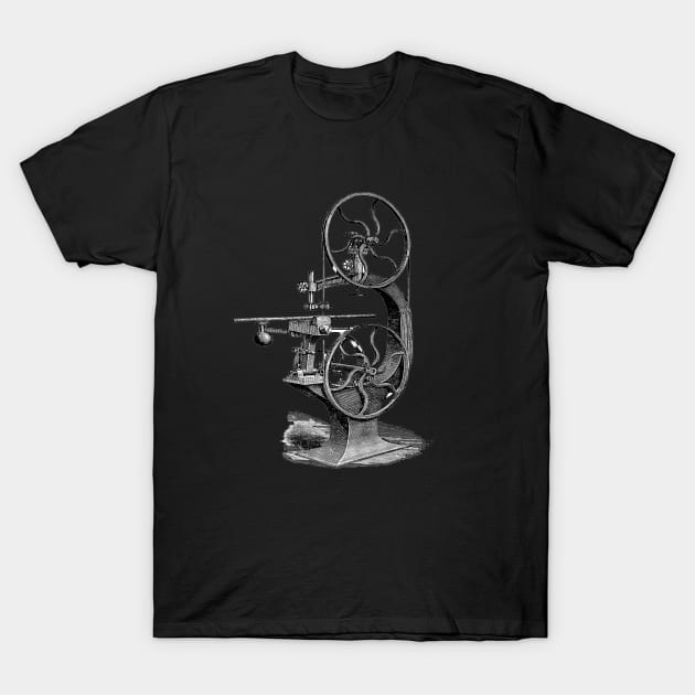 Classic Workshop Band Saw T-Shirt by MerchByToolemera